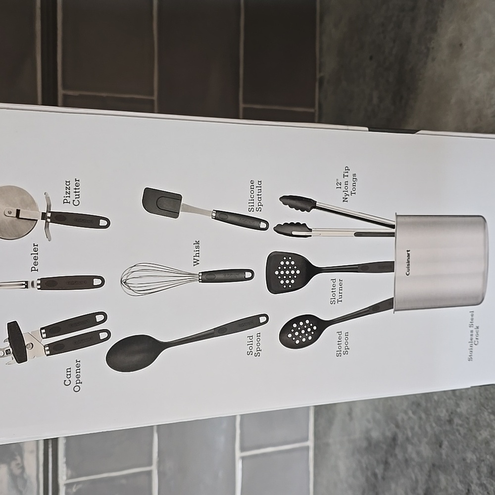 Cuisinart Black and Silver Kitchen Tool Set - Picture 2 of 2